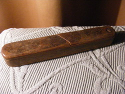 Old wooden razor holder