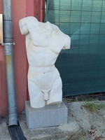 Marble male nude - abstract torso sculpture