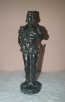 MCS72-NEK Király, lovag bronz kisplasztika, szobor