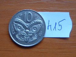 New Zealand New Zealand 10 cents 2003 (l) Maori Mask Copper-Nickel # 415