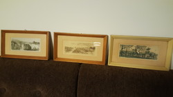 Old, three etchings for sale