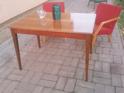 Retro dining table with retractable German export minimal mid century retro vintage loft