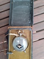 Antique pocket watch sized multimeter box