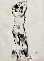 Abonyi Tivadar (1887-1968): Female Nude