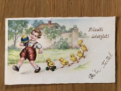Old Easter mini postcard, greeting card
