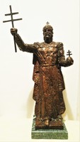 Bánvölgyi László Szent István bronz szobra
