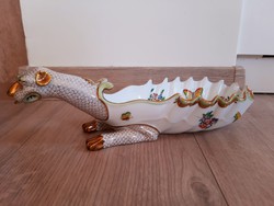 Herend Victorian patterned dragon offering