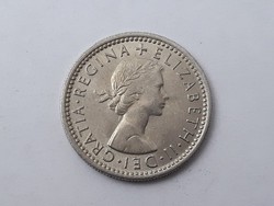 Egyesült Királyság Anglia 6 Pence 1963 érme - Brit Angol 6 Pence 1963 külföldi pénzérme