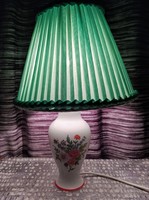 Hollóházi porcelán lámpa