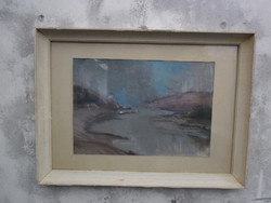 Zoltán Szegedi (1941-) Bay, pastel on paper with frame