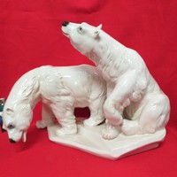 German germany karl ens volkstedt polar bear couple porcelain figurine.