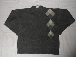 DARLING szürke gyapjú férfi pulóver ( XL-es )