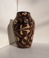 Régi Badár Balázs mezőtúri kerámia váza 22,5 cm