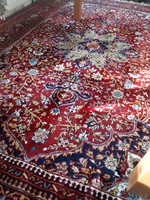 Gyönyörű kézi Keshan gyapjú szőnyeg