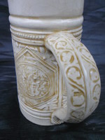 1890s.Extra rare zsolnay old ivory, ivory glazed jug,