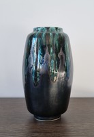 Bodrogkeresztúr ceramic vase with beautiful iridescent glaze