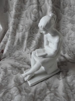 Wallendorf porcelain sculpture - woman reading