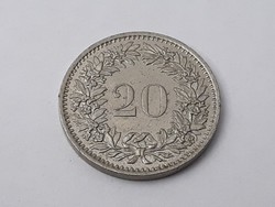 Svájc 20 Rappen 1979 érme - Svájci 20 Rappen 1979 külföldi pénzérme