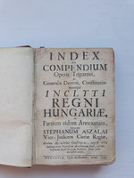 ASZALAI Stephanus - Index Seu Compendium