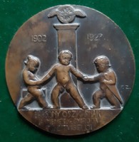 Zoltán Farkas: Velvet Oscar 1902-1927, bronze plaque