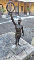 Victory statue, bronze statue