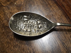 Spoon with silver-plated neo-baroque sauce.