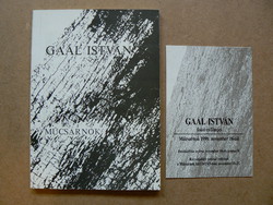 István Gaál (art gallery) 1990, book in good condition,