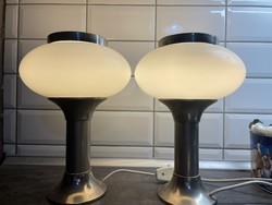 Web narva 1970 in a pair of chrome lamps