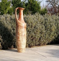 Margit Csizmadia retro ceramic floor vase 50 cm