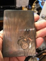 Silver cigarette wallet, 143 grams of silver, gilded inside, a rarity.