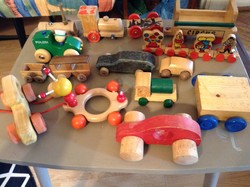 Wooden toys in one