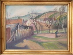 Pál Udvardy oil painting - in original frame