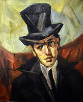 Xx. The first half of the Hungarian painter: a top hat portrait of Lajos Gulácsy!