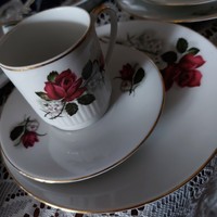 Neuerer PM Bavaria qualitäts porcelán teás kávés reggeliző készlet, szett, egyedi, jelzett, hibátlan