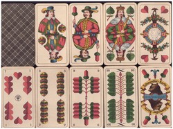 Skat kártya Szász kártyakép Adóbályeg 1931-1936 ASS Altenburg 32 lap komplett
