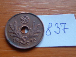 Finland 10 pennies 1942 copper # 837