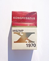 1970 november MSZMP X. kongresszus bontatlan cigaretta