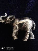 Ezüst (925) szerencsehozó elefánt szobrocska
