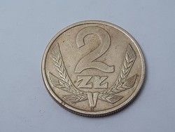 Lengyelország 2 Zloty 1975 érme - Lengyel 2 zloty 1975 külföldi pénzérme