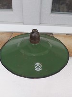 Gyönyörű zöld zománcos Zománcozott lámpaernyő lámpabúra ernyő Gyűjtői darab paraszti