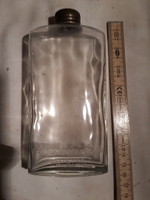 Nagyon régi Niveás üvegecske ,eredeti fém kupakjával