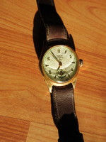 Pobeda 16 stone watch with original leather strap - goes well