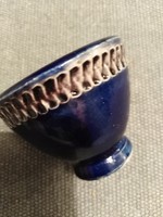 Stoneware - small pot / cobalt blue