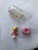 Polly Pocket Mini baba búrás tartóban retro vintage ritkaság