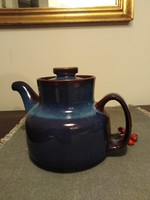 Steel blue - ceramic tea spout, jug / reserved