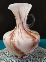 Gyönyörű öblös muránói? kancsó üveg váza
