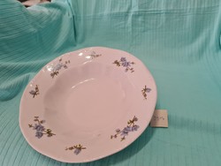 Zsolnay leveses tányér kékvirágos