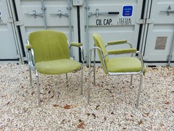 Magyar mid-century krómvázas karosszék retró szék