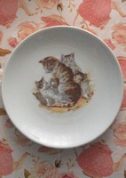 Kahla GDR cicás gyerek tányér