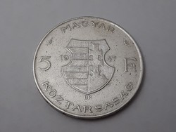 Magyarország Ezüst 5 Forint 1947 érme - Magyar Kossuth 5 forint 1947 pénzérme